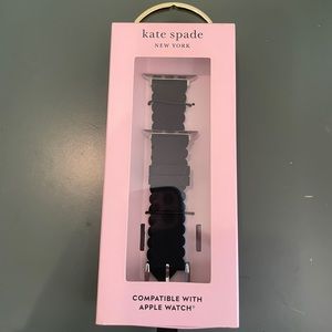 Kate spade black scallop silicone band